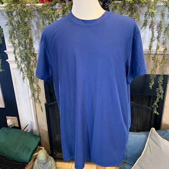 Duluth Trading Co Men's Buck Naked Performance Crew Undershirt Cobalt blue 2XL - Picture 1 of 5
